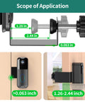 Diagram illustrating Anti Theft Doorbell Mount Bracket for Video Doorbell Cameras Fits First and Second Gen No Drill Easy Install