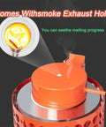 All In One Gold Melting Furnace Kit With 2000W Electric Smelter Reaches 1150 C And 2102 F Fast Melts Gold Silver Copper Aluminum