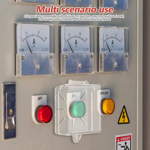 Protective Cover For Push Start And Emergency Stop Buttons For Industrial Control Panels And Home Gear Heavy Duty Plastic That Shrugs Off Dust Built Up Clear Window For Easy Visual Monitoring on green button