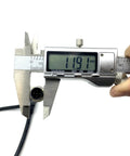 Digital caliper measuring diameter of 3.28ft M12 5 Pin Cable Connector Straight Aviation Plug Waterproof IP67 Male To Female Sensor PVC