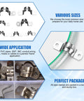 Stainless Steel U Clamp Kit For Pipe And Tube Mounting, Heavy Duty U Bracket Pipe Strap For 5/16 To 3/4 Inch shown in various sizes