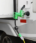 Installed Beefy Built Tough Overload Protector 50 Amp to 110 Volt RV Adapter Cord With Circuit Breaker, NEMA 5-15P To 14-50R, Green