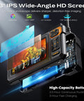 Close-up of Boss HD Endoscope Camera With Light 1920P Borescope showing a 4.3-inch IPS screen and circuit details.