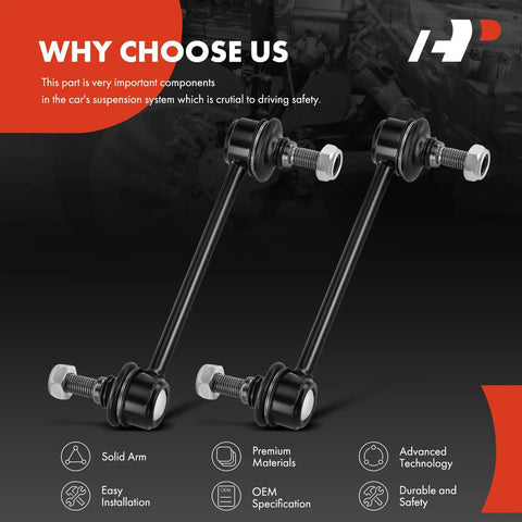 2 Pack Front Sway Bar Links Stabilizer Links for Ford Fusion 2010 2012 Lincoln MKZ 2009 2012 Mercury Milan suspension components