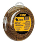 Front view of .095 inch by 144 feet trimmer line for cordless grass trimming and edging, aerodynamic, impact-resistant spool.
