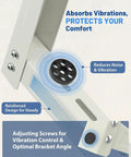 Heavy Duty Mini Split Wall Mount Bracket For 7000-12000 BTU AC Units showing anti-vibration features and reinforced design