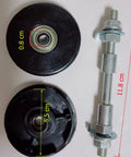 2 Pack Balance Bike Hub Axle Repair Kit With Sealed Bearing Nuts Caps 55mm Bracket Covers And Pro Grade Solid Shaft Lever Skewers For No Pedal Kids Training Bicycles components displayed