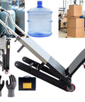 Upgraded Electric Stair Climbing Hand Truck With Heavy Duty Track Design, Powerful 850W Brushless Motor For Loads Up To 661 Lbs, Intuitive Panel Control And Includes Battery Plus Gloves For Easy Moving with gloves and water bottle