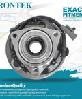 Front Wheel Hub And Bearing Assembly 513234 Two Pack For Jeep Commander 2006 To 2010 And Grand Cherokee 2005 To 2010 With ABS 5 Lug 2 Piece Replacement Hub Bearing Set Just Drop In top view