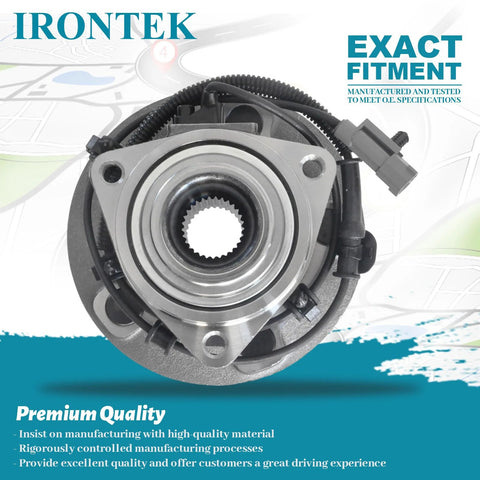 Front Wheel Hub And Bearing Assembly 513234 Two Pack For Jeep Commander 2006 To 2010 And Grand Cherokee 2005 To 2010 With ABS 5 Lug 2 Piece Replacement Hub Bearing Set Just Drop In top view