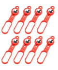 Eujgoov Magnetic Stud Finder 27 Lbs Force, Wall Metal Detector for Nails, set of red plastic markers with magnetic tops.