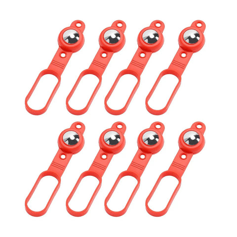Eujgoov Magnetic Stud Finder 27 Lbs Force, Wall Metal Detector for Nails, set of red plastic markers with magnetic tops.