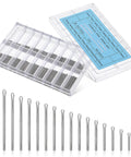 360 Piece Watch Band Pins Kit, Stainless Steel Cotter Pins, Replacement Link Pins For Watch Bands, 18 Sizes, shown in case