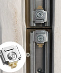 Metal and plastic installed 4 Pack Sliding Door Stop Pocket Door Stopper For Bi Passing Doors Keeps Doors From Slamming And Slipping.