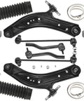 Front Lower Control Arm With Ball Joint Kit For Nissan Qashqai 2017 Through 2019 And Rogue 2014 Through 2019 All Models 10 Piece Suspension Kit K623110 K623111 ES801221 ES801220, showing all components.