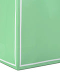 Pastel Easter Gift Bag Bundle Of 5 Small 6 Inch Bags With White Stripe Borders And Ribbon Handles In Sage
