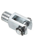 M6x1 Air Cylinder Rod Clevis End 3 Pack Female Thread Y Connector 33mm Length For Air Cylinder Foot Mounting Work Silver High Strength Low Carbon Steel, clevis end with pin