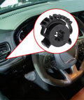 Top Shelf Hvac Blend Door Actuator Gear For Dodge Durango And Jeep Grand Cherokee on car dashboard near steering wheel.