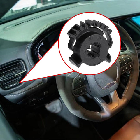 Top Shelf Hvac Blend Door Actuator Gear For Dodge Durango And Jeep Grand Cherokee on car dashboard near steering wheel.