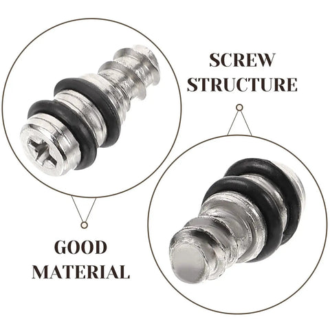 Close-up of screw and material details from Twenty Piece Silver Shelf Pegs With Self Tapping Screws Cold Rolled Steel Shelf Supports