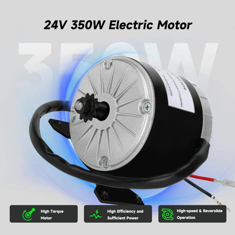24V Electric Motor Replacement For E300 E300S E325 Scooters And MX350 MX400 Dirt Rocket Bikes 2750 RPM 350W motor display