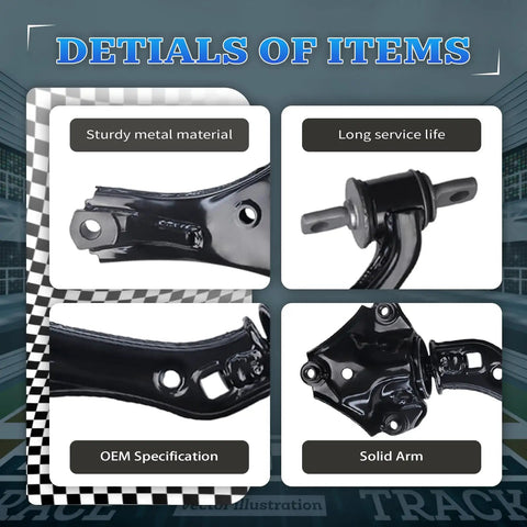 Details of 12 Piece Front Suspension And Steering Kit With Lower Control Arms And Ball Joints Sway Bar Links And Tie Rod Boots