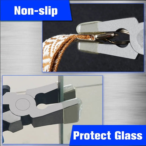 Six Replacement Rubber Tips Kit For Glass Running Pliers Keep Glass Scratch Free Protective Jaw Covers For Pliers
