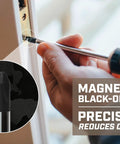 Pro Grade Phillips Screwdriver Size 2 By 4 Inch With Magnetic Cr Mo Steel Blade Heat Treated Antislip Grip in use driving screws.
