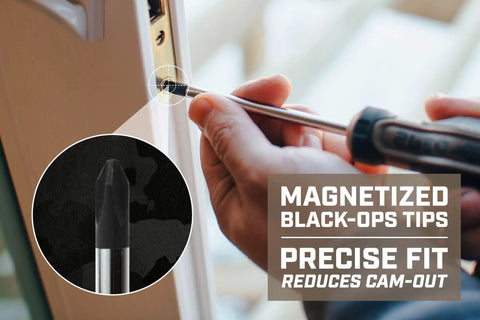 Pro Grade Phillips Screwdriver Size 2 By 4 Inch With Magnetic Cr Mo Steel Blade Heat Treated Antislip Grip in use driving screws.