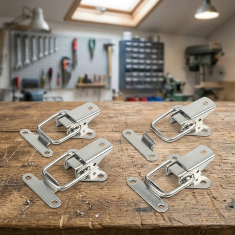 Bombproof Heavy Duty Toggle Draw Latch Set For Cabinets Boxes Trunks And Guitar Gear 4 Pack 304 Stainless Steel