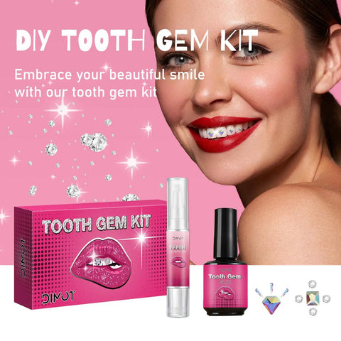 Do It Yourself Tooth Gems Kit With Light At Home Teeth Jewelry Kit For Men And Women Pro Grade Dental Gem Set 2025