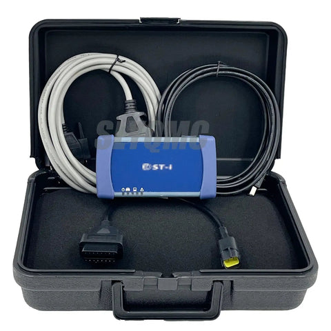 All In One Diesel Engine Diagnostics Kit With Diagmaster Software Parts Manual And DSTi Compatible Electronic Control Unit Diagnostics 4 Pin Cable Tool Set For Farmers Techs And Repair Shops in open case