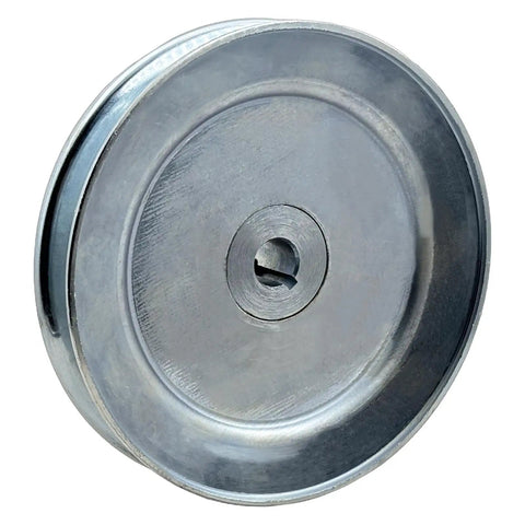 AB500 Half Inch Bore 5 Inch OD One Groove V Belt Pulley For AB 5L 4L V Belts, Heavy Duty Carbon Steel Motor Pulley Zinc Plated 1020 Steel