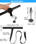 Grip Gains Forearm Wrist Roller Exerciser For Strength Training And Rehab At Home Or Gym Builds Hand Strength And Forearm Power While Boosting Wrist Flexibility visible with steel handle and adjustable strap.