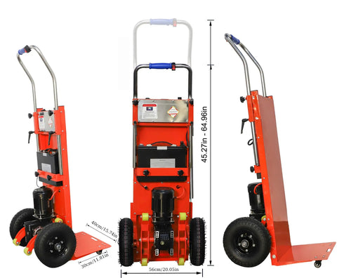 Electric Stair Climbing Hand Truck Dolly For Moving Heavy Furniture And Objects 880 Lb Capacity 1200W Powered Stair Climber