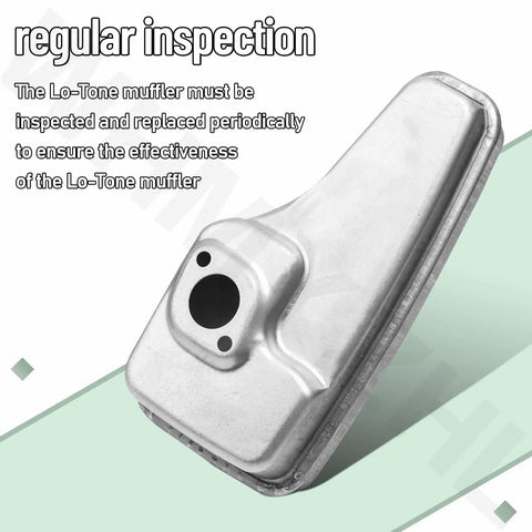 Lo Tone Muffler for Small Engines No Fuss Quiet Exhaust Solution for 6 HP Quantum and 625 675 Series Mowers and Toro Models Includes Shoulder Bolts