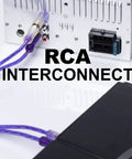 RCA interconnects from 8 Gauge Car Amplifier Wiring Kit with Power Cable, Ground Cables, Turn-On Wire, Speaker Wire, Terminals