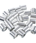 25 Piece Aluminum Spacer Set 1/2 Inch Outer Diameter 1/4 Inch Inner Diameter 1/2 Inch Length Standoff Bushings For 1/4 Inch Screws Bolts
