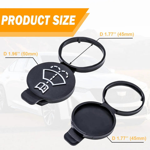Easy Drop In Windshield Washer Fluid Cap Replacement For Chevy, Cadillac, GMC, Buick Direct OEM Fit Replaces 13227300 12767700