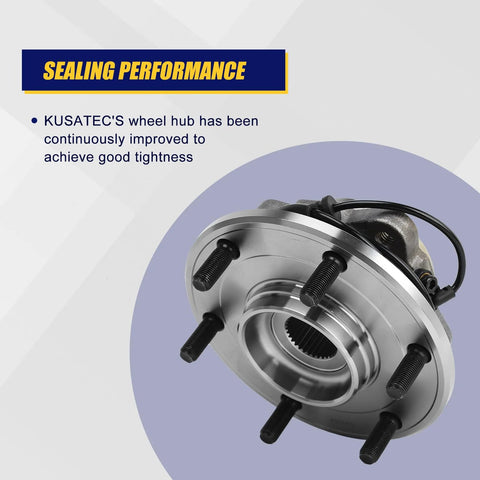 Rear Wheel Bearing And Hub Assembly Drop In Direct Fit For 2004 2010 Infiniti QX56 Rear Models and others with ABS and 6 Lug Bolts