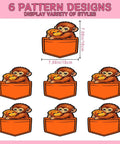 Dope Monkey Punchs Oranges Pockets DTF Transfers Pack for DIY T-Shirts 7x7 heat transfer stickers with orange monkey design