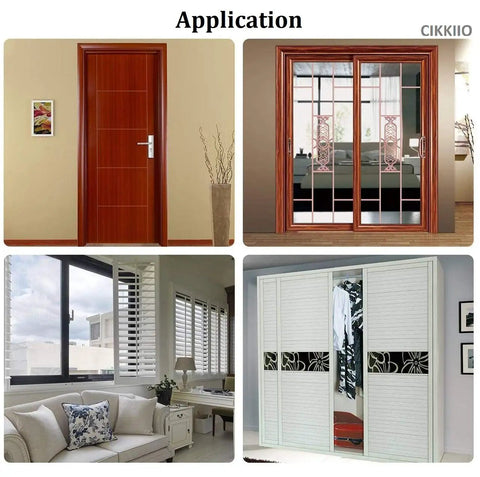 32.8 Ft Self Adhesive Weather Stripping Seal Strip For Windows And Doors in home applications. Four interior settings.