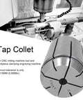 Heavy Duty Hss Tap Collet With Slick Fast Change Design Perfect For Cnc Engraving Tasks Offering Top Tier Grip And Killer Durability On Every Professional Project, displayed on CNC milling machine.
