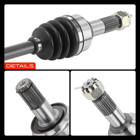 Front CV Axle Shaft Assembly Pair For Honda Rancher 420 2014-2016 4x4 Auto DCT ES EPS Models close-up details