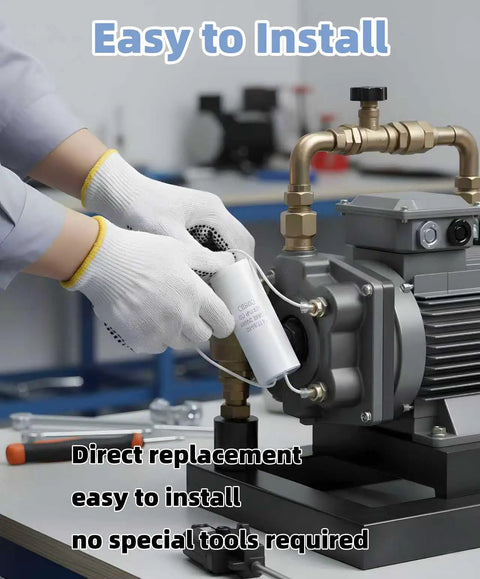 Installation of Heavy Duty 60UF Motor Capacitor For 2HP 1 Phase 208-230V 60Hz 1700RPM Rotary Forward Auto Lift Power Units