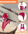 Pro Grade Chainsaw Sharpening Kit With Four Round File Sizes 5/32 3/16 13/64 7/32 Flat File And Handle Stump Vise guide bracket.