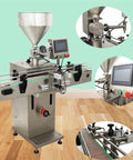 Automatic Servo Filling Machine For Pastes And Liquids Features Plug N Play Setup And No Sweat Operation Delivers Rock Solid Precision For Honey Jam Peanut Butter Sauces 100 To 1000 Ml Range with stainless steel structure and control panel.