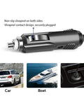 Car DC Power Cord for ICOM CP 25 CP 25H Desktop Charger and Boat Power Supply Replacement Cable with LED Indicator shown plugged