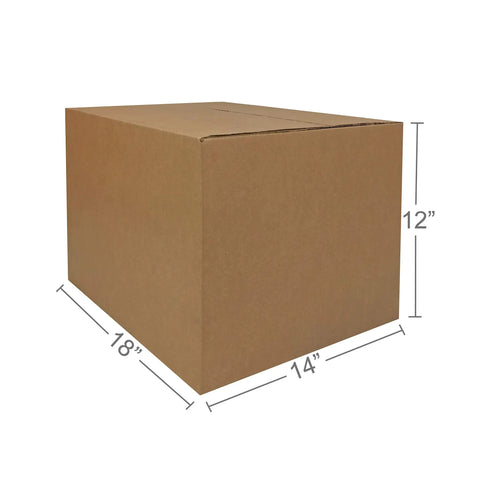 Heavy Duty Corrugated Moving Boxes For No Drama Packing Medium 18X14X12 Inches Brown Cardboard Cartons With Self Sealing Flaps In A Straight Up Reliable 10 Pack Set Built To Handle Any Home Move Or Office Reorg You Gotta Get Done Today