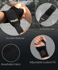 Adjustable Wrist Wrap For Men And Women, Carpal Tunnel Relief, Tendonitis Support, Neoprene Wrist Brace for workouts with features